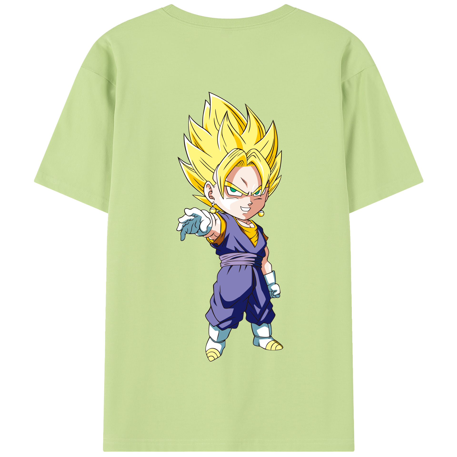 （画像用） ドラゴンボール ベジット DRAGON BALL Vegetto 綿100％半袖Tシャツ（背面プリント）